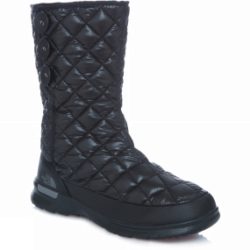 The North Face Womens Thermoball Button Up Boot Shiny Black/Smokedf Pearl